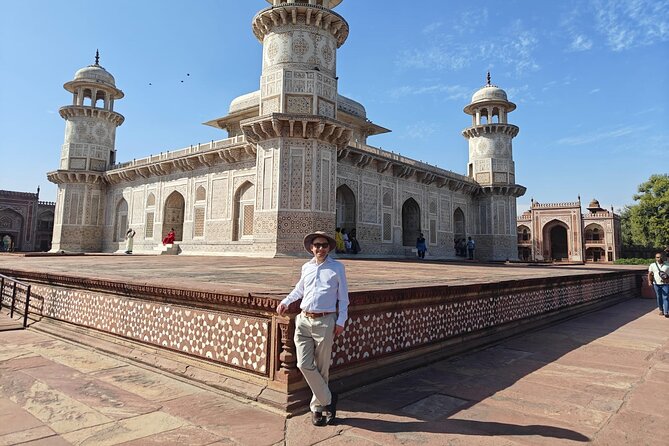 Baby Taj & Mehtab Bagh Private Sunset Evening Tour - Mehtab Bagh sunset over the Yamuna for calmer Taj Mahal viewing