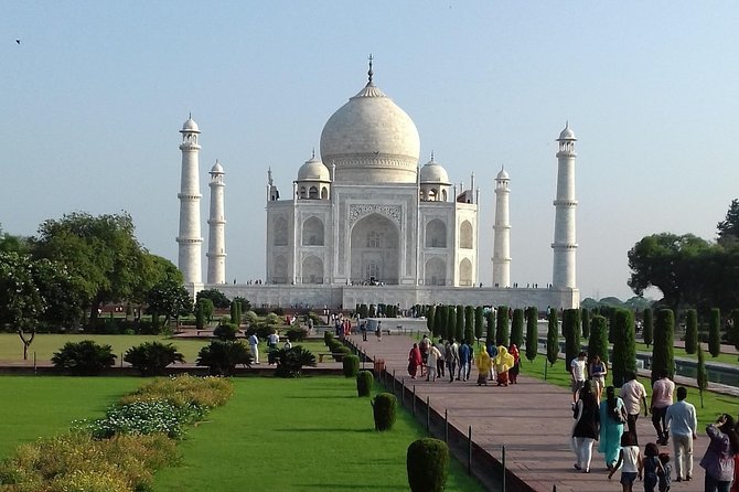 Day Trip Delhi to Agra by Express Train in 90 Min - Taj Mahal, with a guide who helps you see details (not just statues)