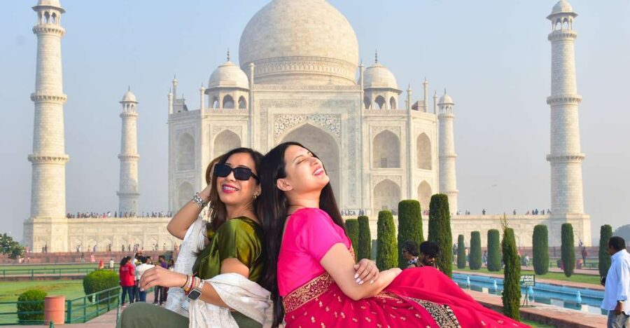 From Delhi: Same Day Taj Mahal & Agra Day Tour by Car - Pickup in Delhi NCR, from Aerocity to Old Delhi, with your name on the sign