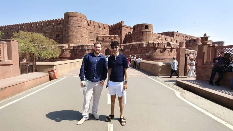 From Delhi: Taj Mahal Sunrise Tour with Elephant SOS Center - Agra Fort: the Mughal power you can walk through
