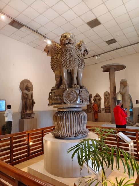 Full-day private Varanasi tour with AC car, boat & Sarnath - Bharat Mata Mandir: history shown as a map, not an idol