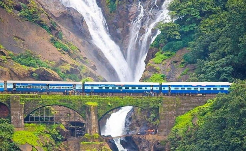 Goa: Dudhsagar Waterfall, Jeep Safari and Spice Plantation - A Full-Day Route From Baga and Panaji to Dudhsagar Falls
