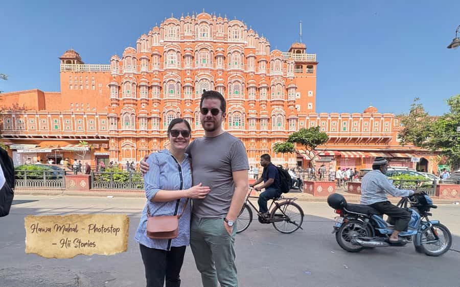 Jaipur: Private Full-Day Guided City Tour - Amber Fort and Jal Mahal, red sandstone plus a palace sitting in water