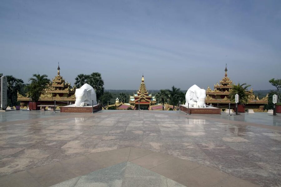 Mumbai Kanheri Caves & Vipassana Pagoda Tour - Global Vipassana Pagoda near Gorai: the big stone dome and a calmer pace