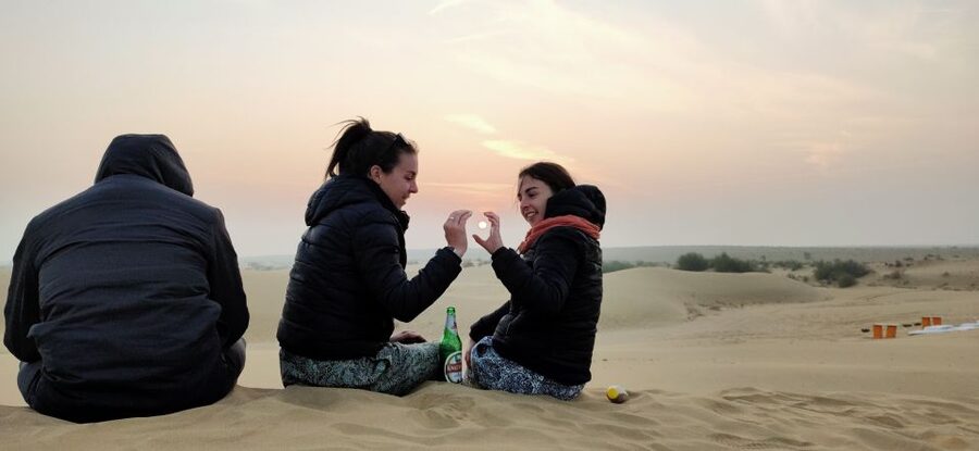 Peeps Billions of Star Experience with Desert & Camel Safari - Sunset tea, snacks, and that first real taste of desert quiet