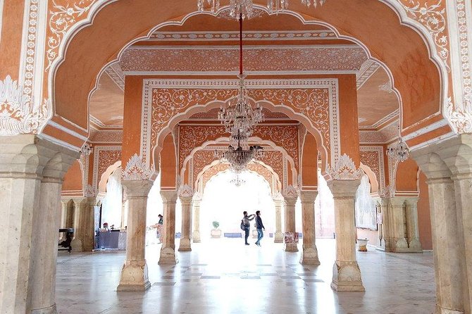 Private Jaipur City Tour from Delhi by Car - City Palace in old Jaipur: where Mughal and Rajasthani design show up fast