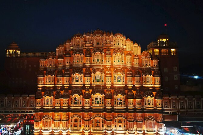 Private Jaipur Night Tour with Nahargarh Sunset Views - Jal Mahal at Night: Illuminated and Photogenic Over Water