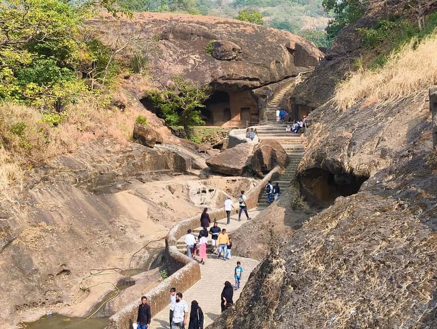 "Private Mumbai Kanheri Caves Tour : A Buddhist Settlement" - Panoramic city views from the mountain top