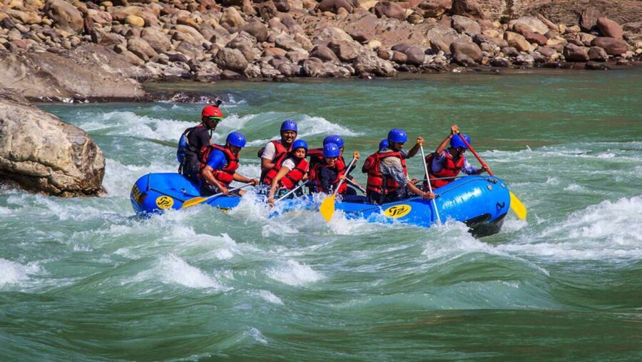 Rishikesh: Ganges River Rafting Adventure - From M.B.Adventure to the launching area on the Ganges