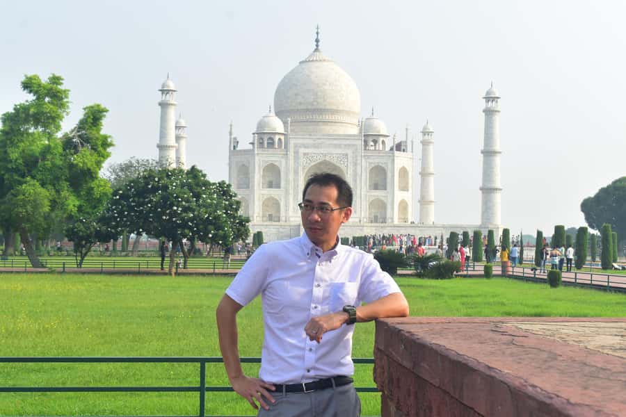 Same Day Agra/Taj Mahal Tour from Delhi - All Inclusive - 02:30 PM afternoon choice: Mehtab Bagh rear views or marble inlay workshop