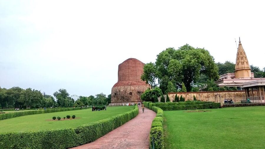 Sarnath Tour- Where Buddhism Originated - Dhamekh Stupa: Ashoka’s Footprint and the First Sermon Anchor