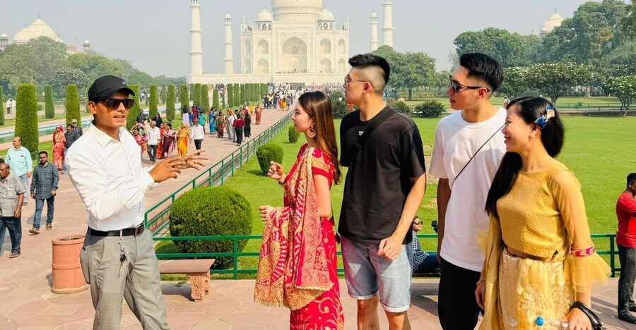 Taj Mahal, Fort, Baby Taj & Mehtab Bagh Private City Tour - Agra Fort: Akbar’s 16th-century fortress and the Taj view inside
