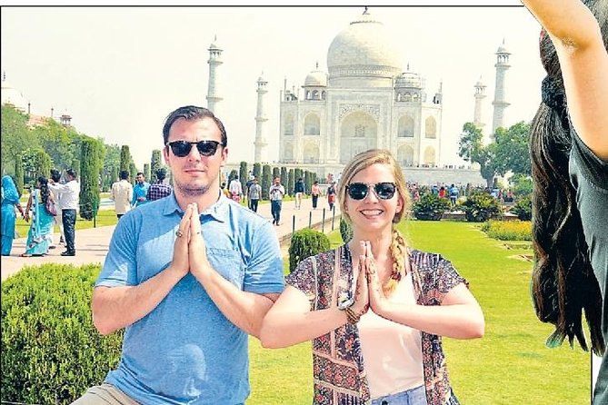 Taj Mahal skip the line - Luxury Tour - Mahtab Bagh at sunset, the classic view across the Yamuna