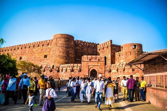Taj with mausoleum and Agra fort visits : Choose Your Option - Agra Fort in One Hour: Short, Intense, Worth It